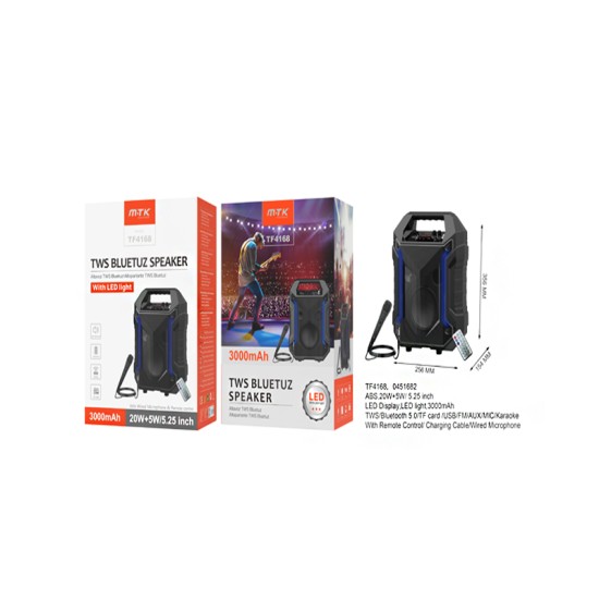 MTK BLUETOOTH SPEAKER TF4168 NE AUDIO/USB/TF CARD/FM/ MICRO SD/KARAOKE BLACK MTK BLUETOOTH SPEAKER TF4168 NE AUDIO/USB/TF CARD/FM/ MICRO SD/KARAOKE BLACK